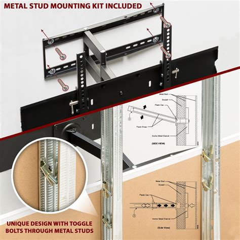 mount tv bracket to metal studs|wall mount tv steel studs.